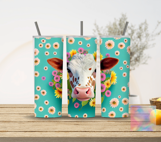 Cow Daisy Tumbler