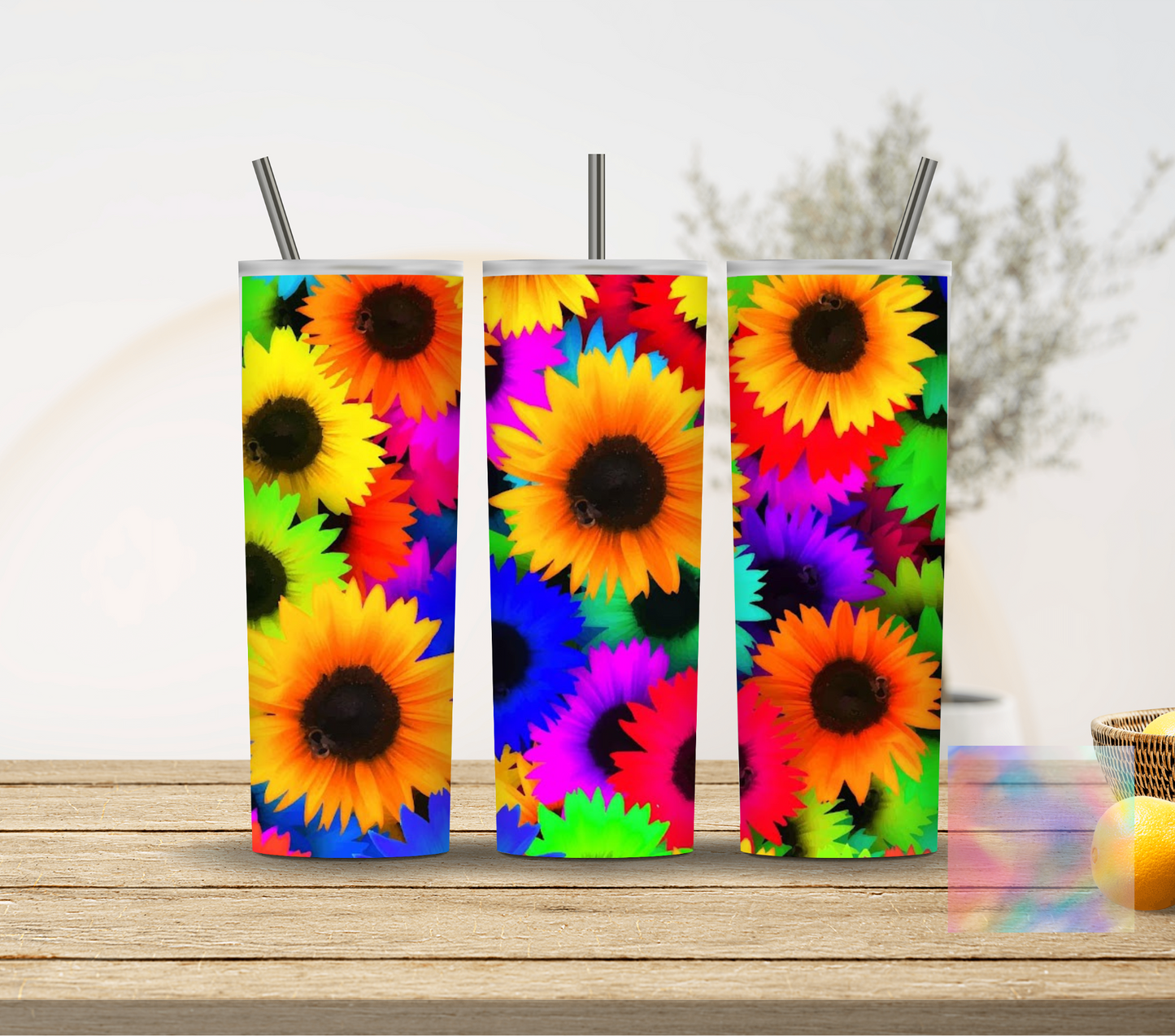 Rainbow Sunflowers